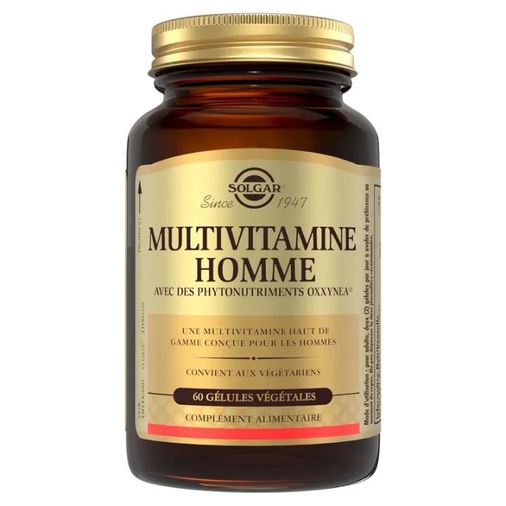 Multivitamine homme Solgar - pot de 60 gélules