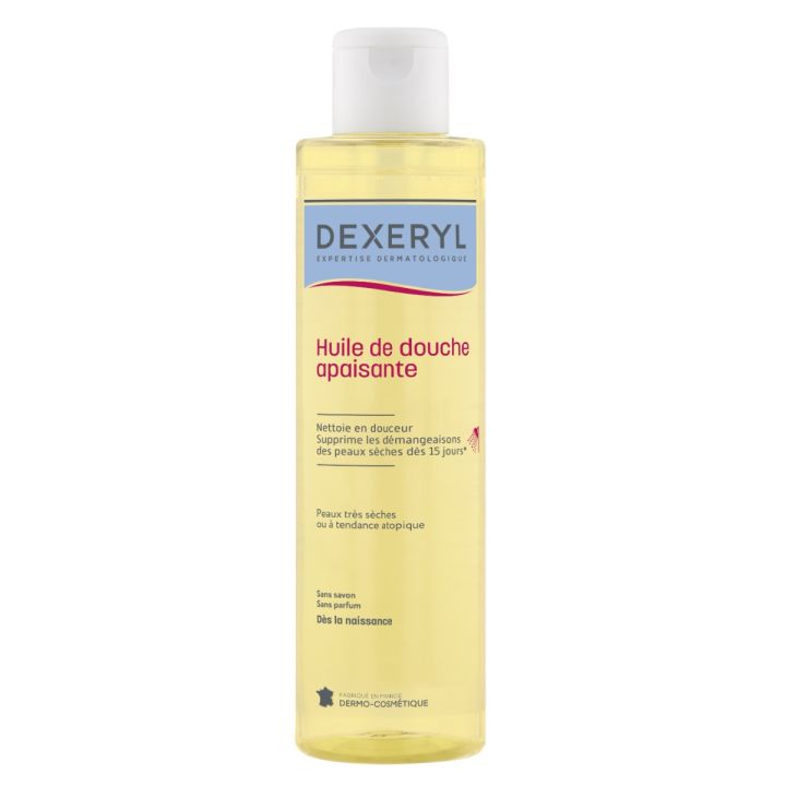 Huile de douche apaisante Dexeryl Essentiel - flacon de 200ml