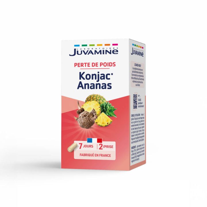 Konjac Ananas Perte de Poids Juvamine - boîte de 42 gélules