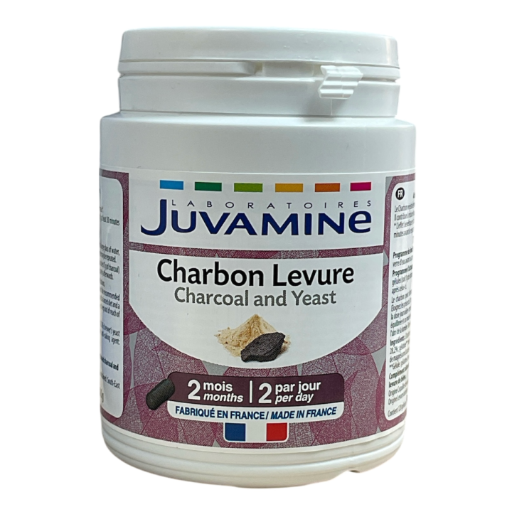 Charbon Levure Juvamine - boîte de 120 gélules