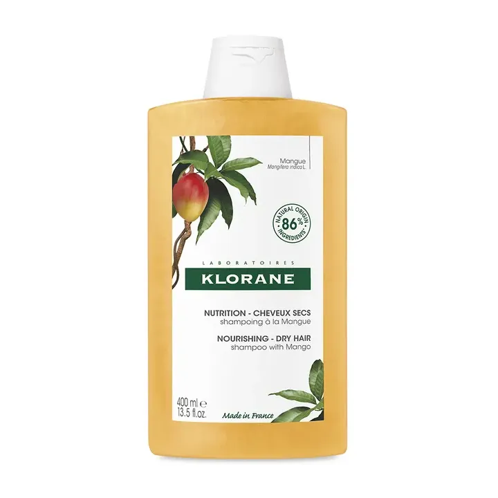 Shampoing nutrition à la mangue pour cheveux secs Klorane - flacon de 400ml