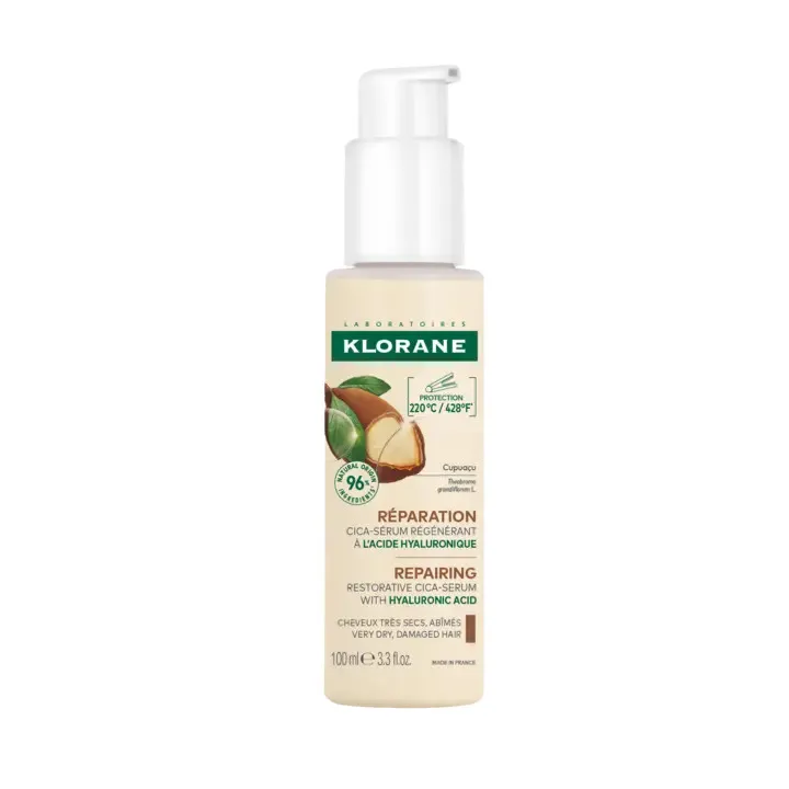 Cica-sérum régénérant à l'acide hyaluronique au Cupuaçu Klorane - flacon-pompe de 100ml