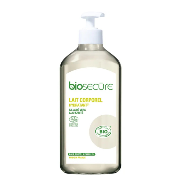 Lait corporel hydratant bio Bio Secure - flacon-pompe de 500ml
