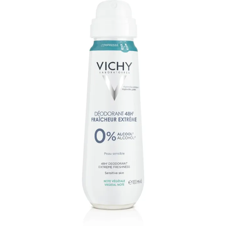 Déodorant compressé fraîcheur extrême Vichy - spray de 100ml