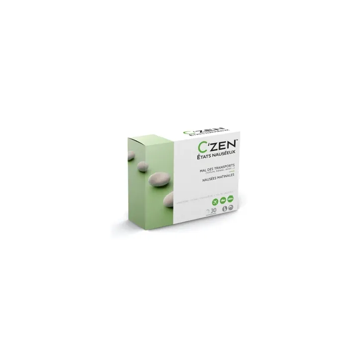 C'Zen Etats nauséeux Bausch lomb - boite de 30 comprimés