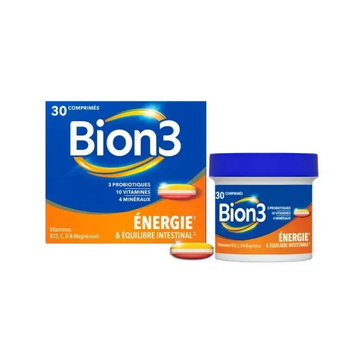 Bion3 équilibre et équilibre intestinal - boite de 30 comprimés