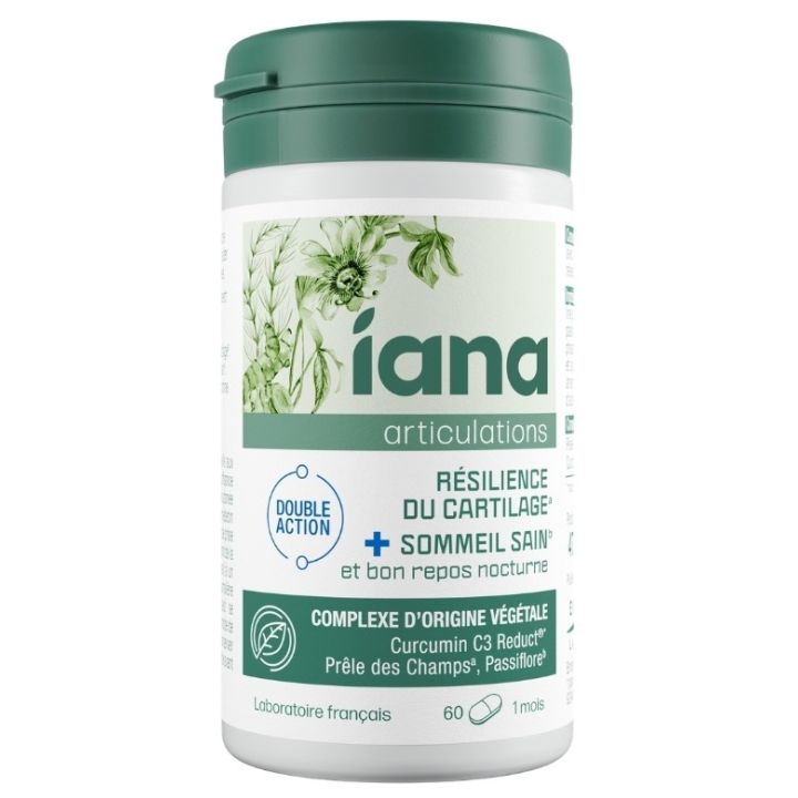 Articulations résilience du cartilage et sommeil sain Iana - pot de 60 gélules