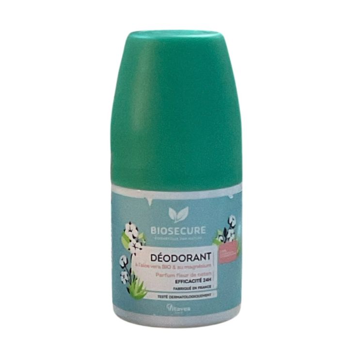 Déodorant fleur de coton Bio Secure - roll-on de 50ml