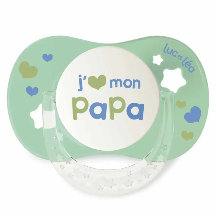 Essentiel sucette collerette confort+ 6/18 mois Luc et Léa - une sucette