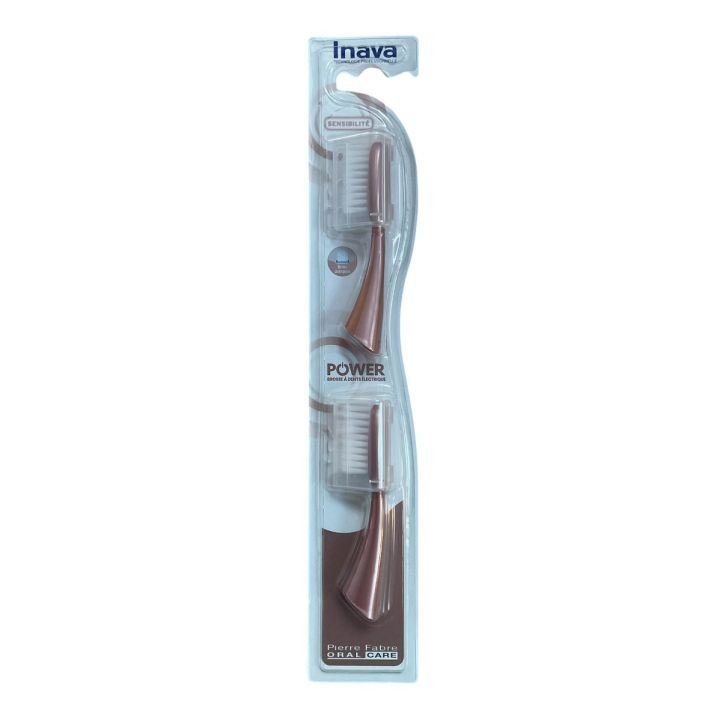 Brossette recharge sensibilité Power Inava - lot de 2 brossettes