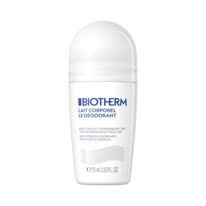Déodorant lait corporel Biotherm - roll-on de 75ml 
