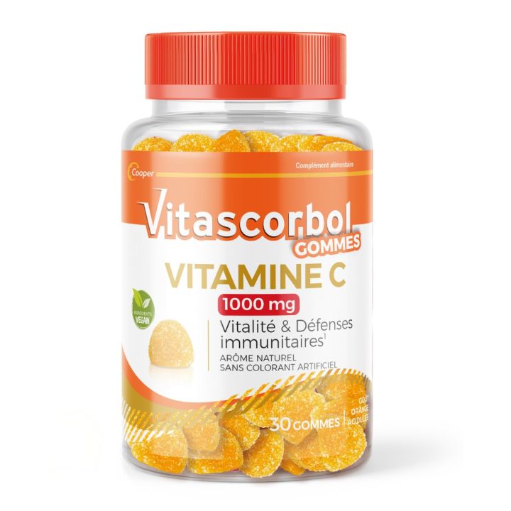 Vitamine C 1000 mg gummies Vitascorbol - pot de 30 gommes