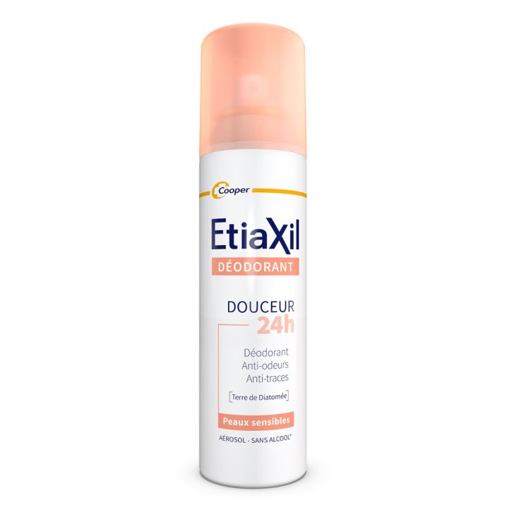 Déodorant douceur 48h sans aluminium Etiaxil - spray de 150 ml