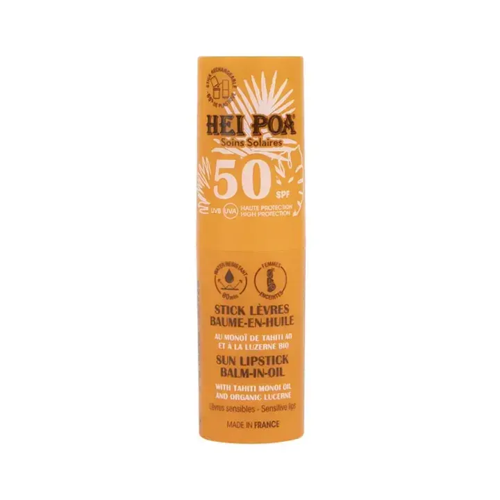 Stick lèvres baume-en-huile SPF50 Hei Poa - stick de 4g