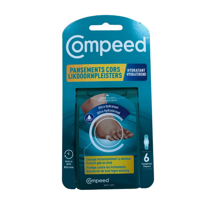 Pansements cors hydratant Compeed - boite de 6 pansements