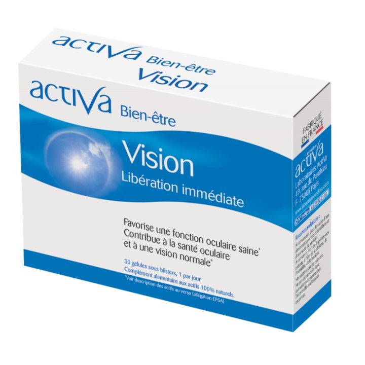 Bien-être Vision Activa - boîte de 30 gélules