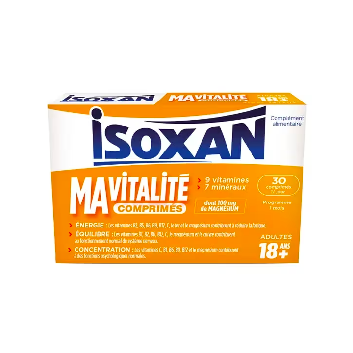 Isoxan Ma Vitalité adulte - boîte de 30 comprimés