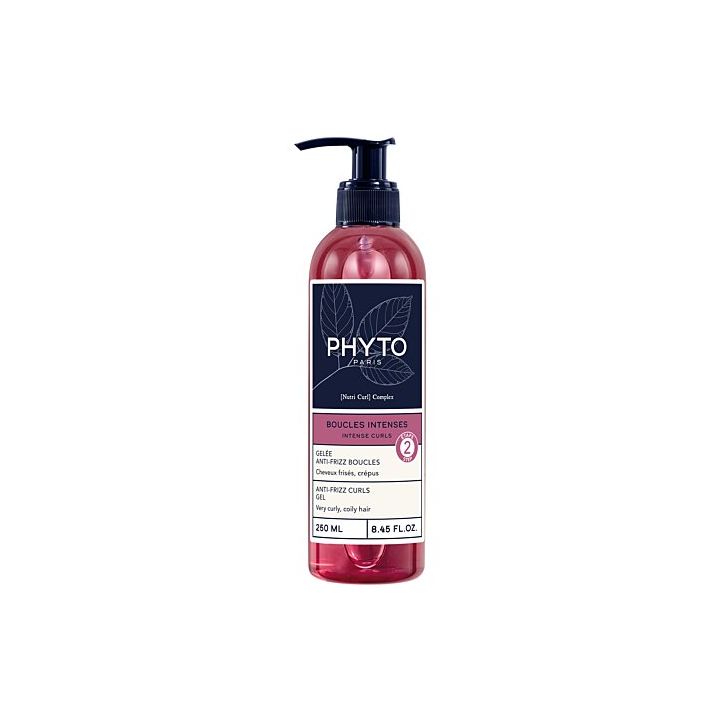 Gelée anti-frizz boucles intenses Phyto - flacon-pompe de 250ml