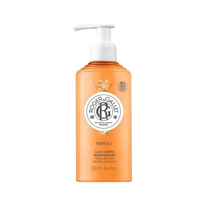 Lait corps bienfaisant Neroli Roger & Gallet - flacon-pompe de 250ml