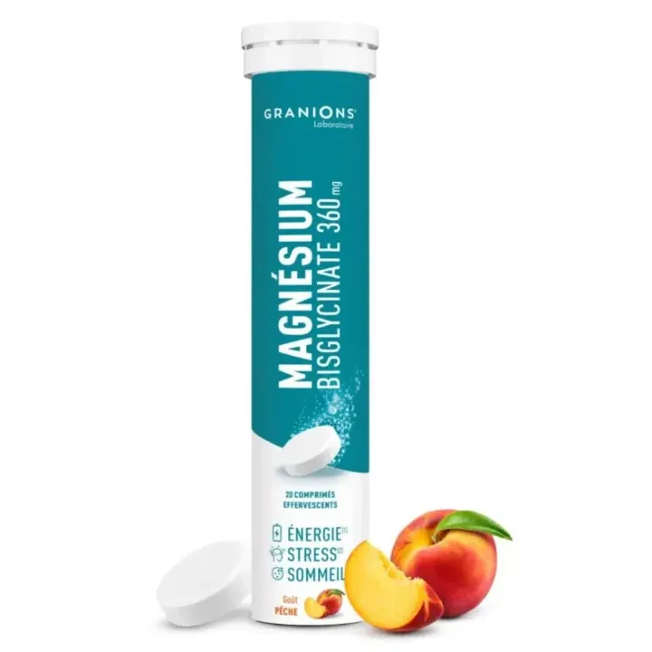 Magnésium bisglycinate 360mg Granions - tube de 20 comprimés effervescents