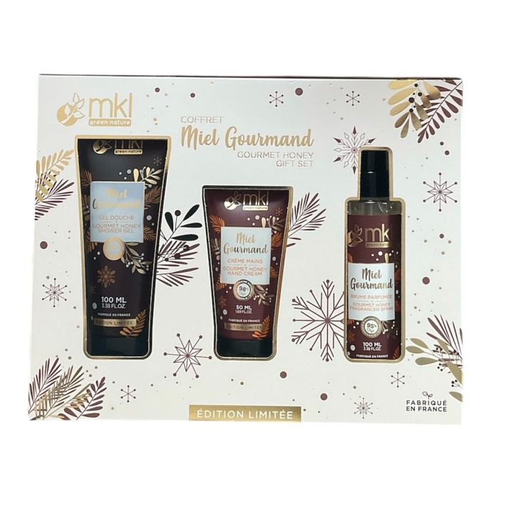 Coffret Miel gourmand MKL Green Nature - coffret de 3 produits