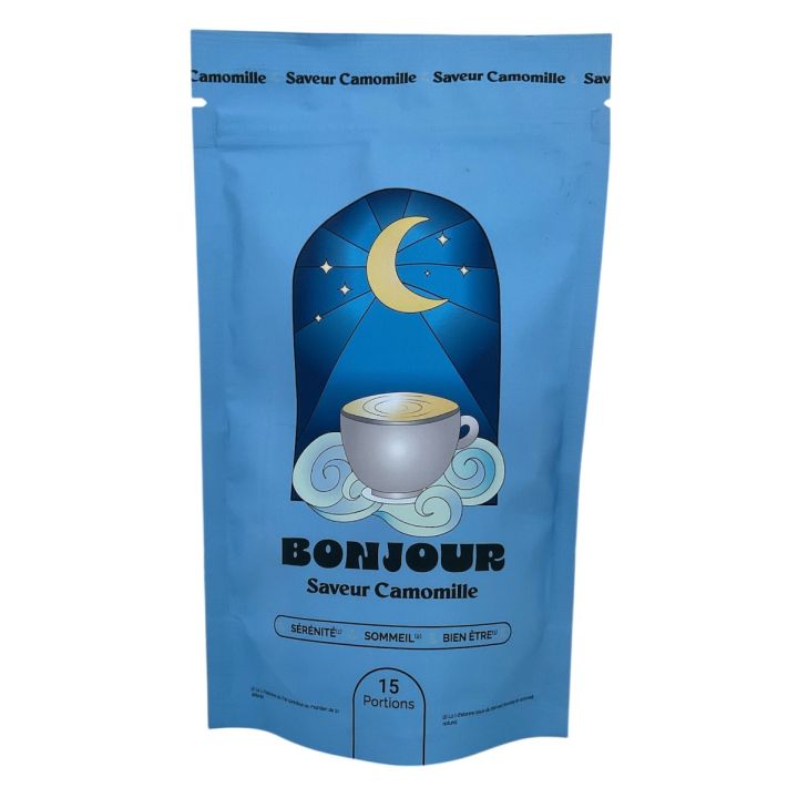 Bonjour Nuit boisson saveur Camomille - sachet de 90g (15 portions)