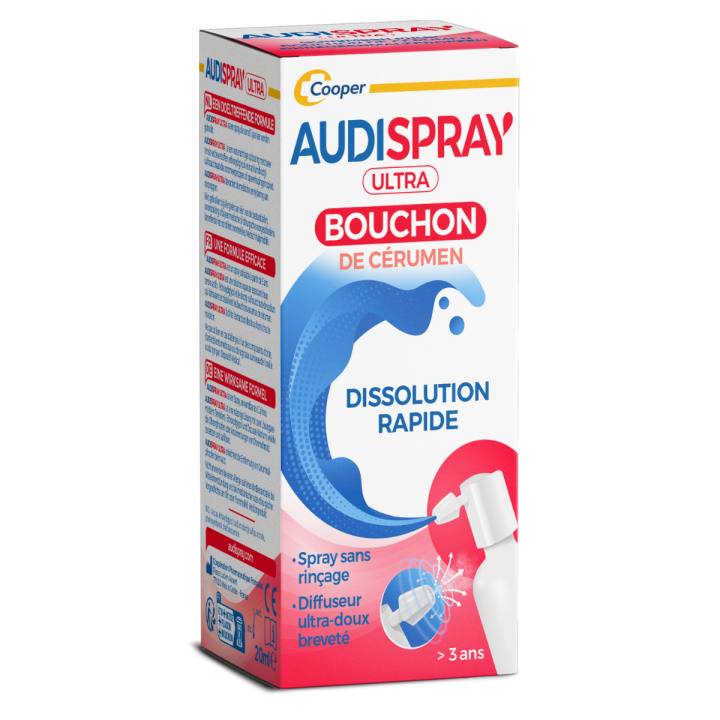 Audispray Bouchons de cérumen - spray de 20 ml
