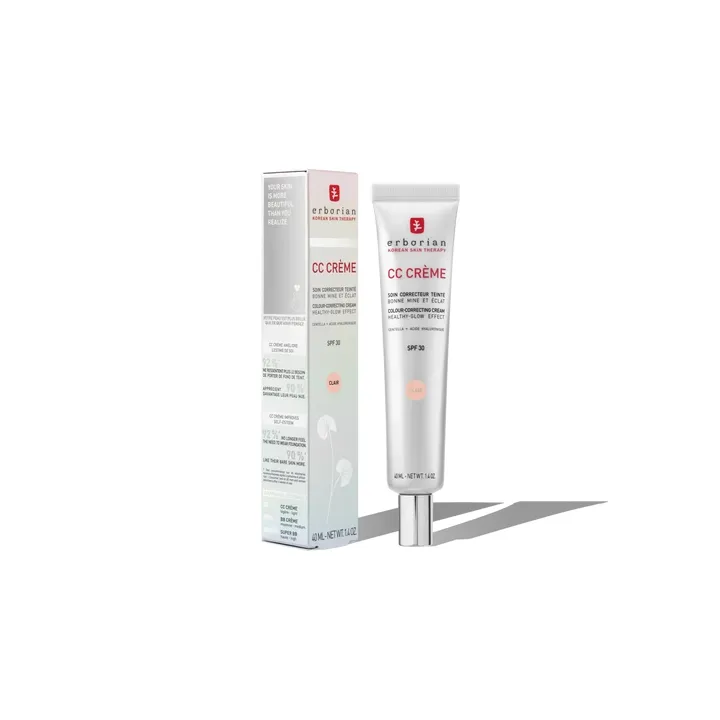 CC Crème à la Centella Asiatica teinte clair SPF30 Erborian - tube de 40ml