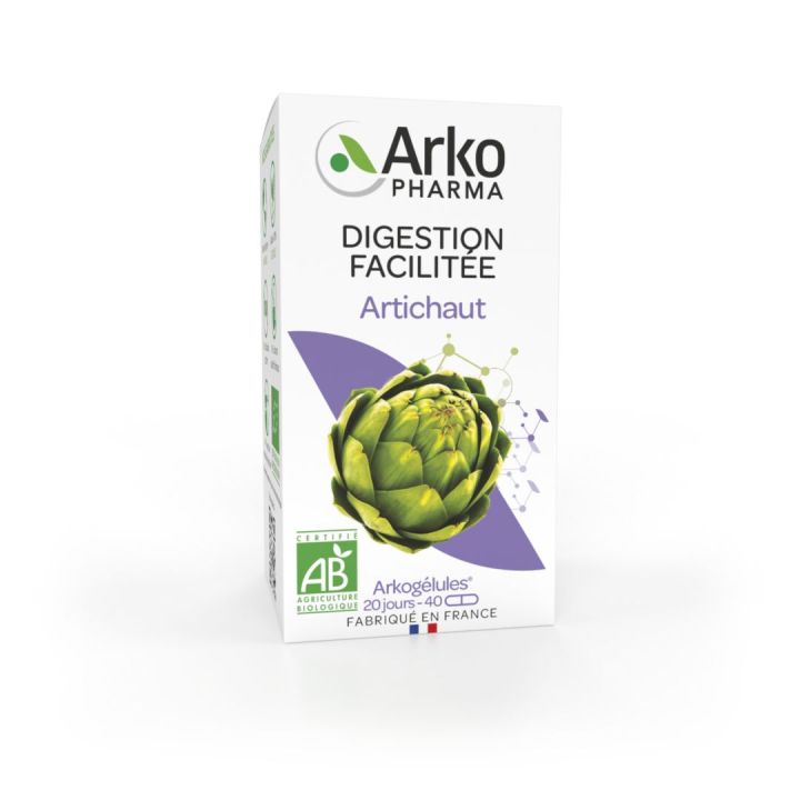Arkogélules Artichaut bio Arkopharma - boîte de 40 gélules