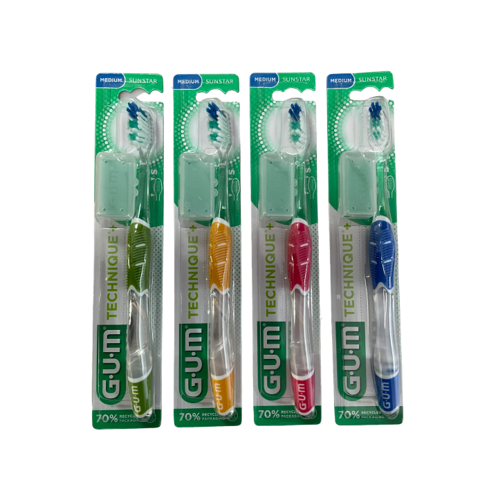 Brosse à dents Technique+ medium GUM - une brosse à dents