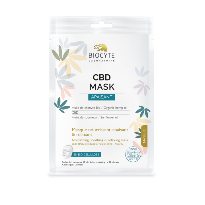 CBD Mask Masque visage apaisant Biocyte - un masque