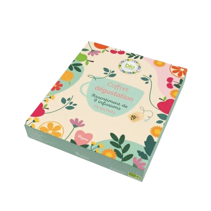 Coffret dégustation assortiment de 9 infusions Nutrisanté - coffret de 54 sachets