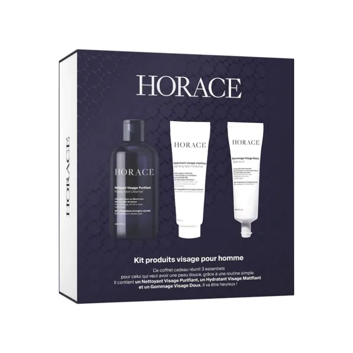 Coffret visage pour homme Horace - coffret de 3 produits