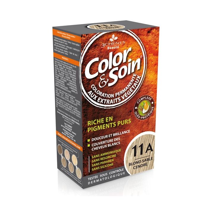 Color & soin coloration permanente blond sable doré 11 A Les 3 chênes - 1 kit