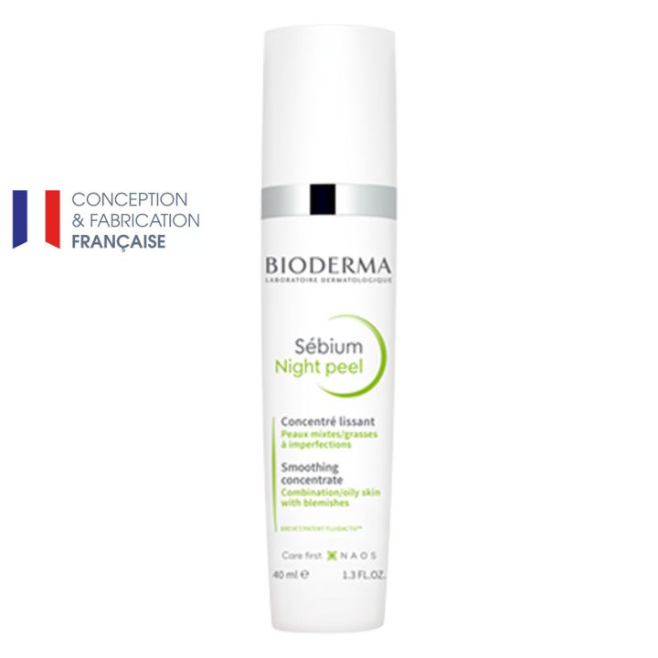 Sébium Concentré lissant night peel Bioderma - tube de 40 ml