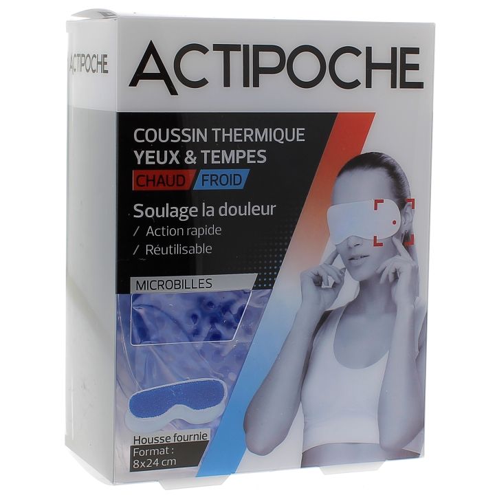 Coussin thermique chaud/ froid yeux & tempes actipoche Cooper - 1 coussin thermique 8x24 cm