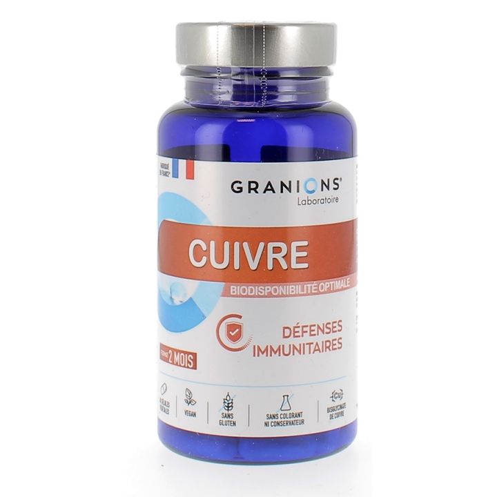 Cuivre Granions - boîte de 60 gélules