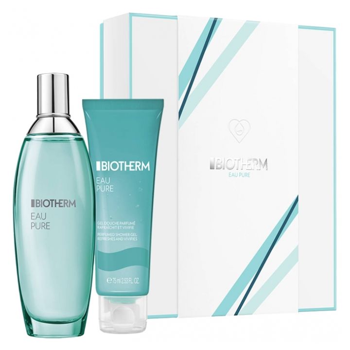 Eau Pure Eau de toilette + Gel douche parfumé offert Biotherm - coffret de 2 produits