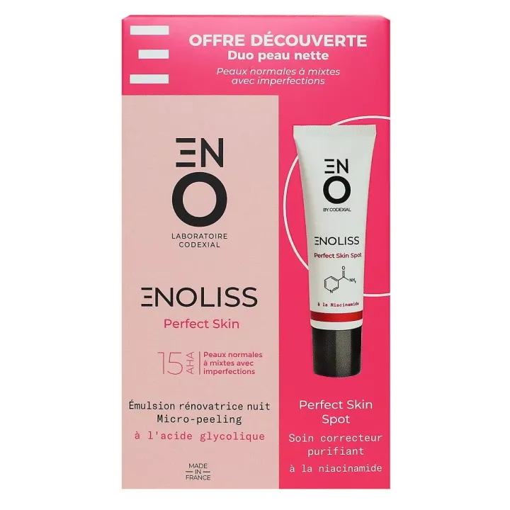 Enoliss perfect skin 15 AHA Codexial - coffret de 2 produits