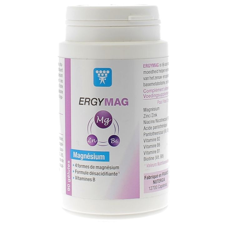 Ergymag Magnésium Nutergia - boîte de 90 gélules