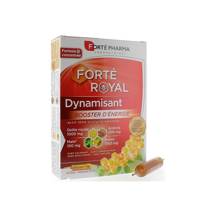 Forté Royal Gelée royale dynamisant Forté Pharma - 20 ampoules de 10ml