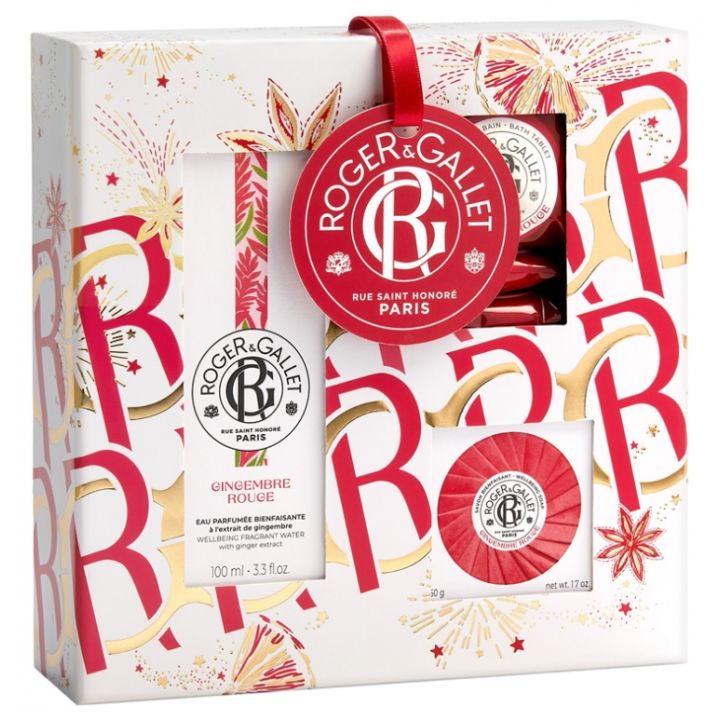 Gingembre Rouge Coffret rituel parfumé Roger & Gallet - coffret de 3 produits