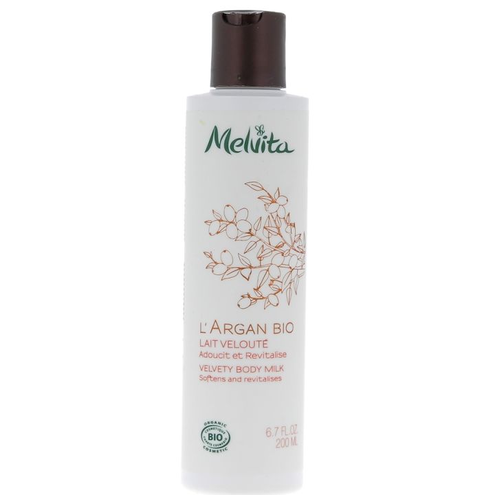 L'Argan BIO lait velouté Melvita - Flacon de 200 ml