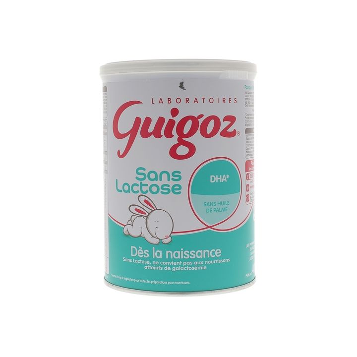 Lait en poudre sans lactose 1er âge Guigoz - pot de 400g