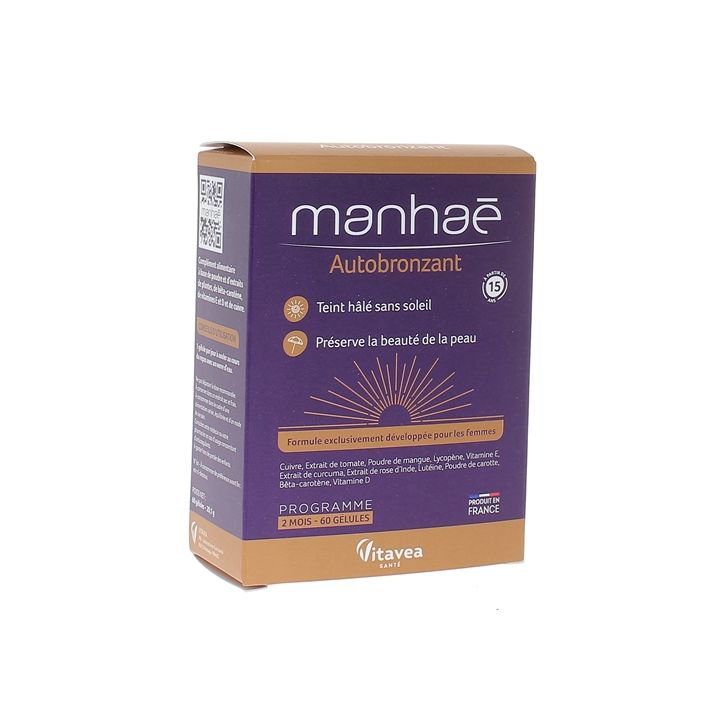 Manhaé Autobronzant Vitavea - boîte de 60 gélules