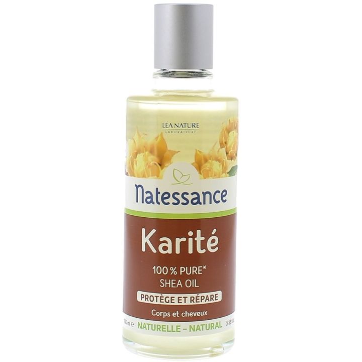Natessance Karité protège et répare huile 100% pure Léa Nature - flacon de 100 ml