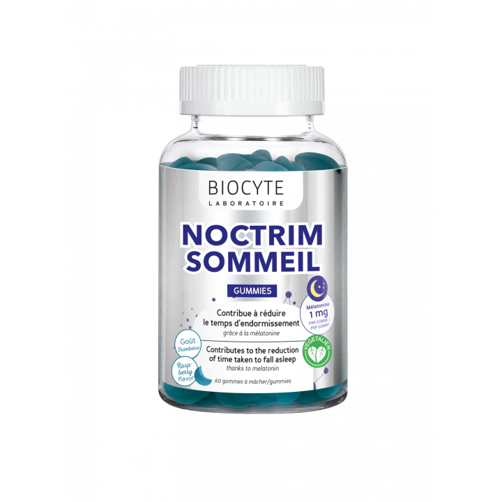 Noctrim sommeil goût framboise Biocyte - pot de 60 gommes