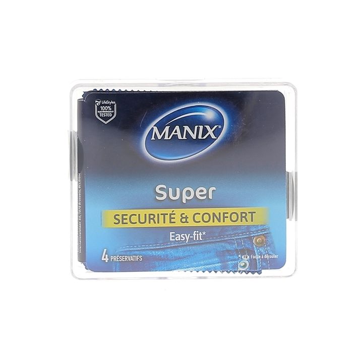 Préservatifs Manix super - boite de 4 préservatifs