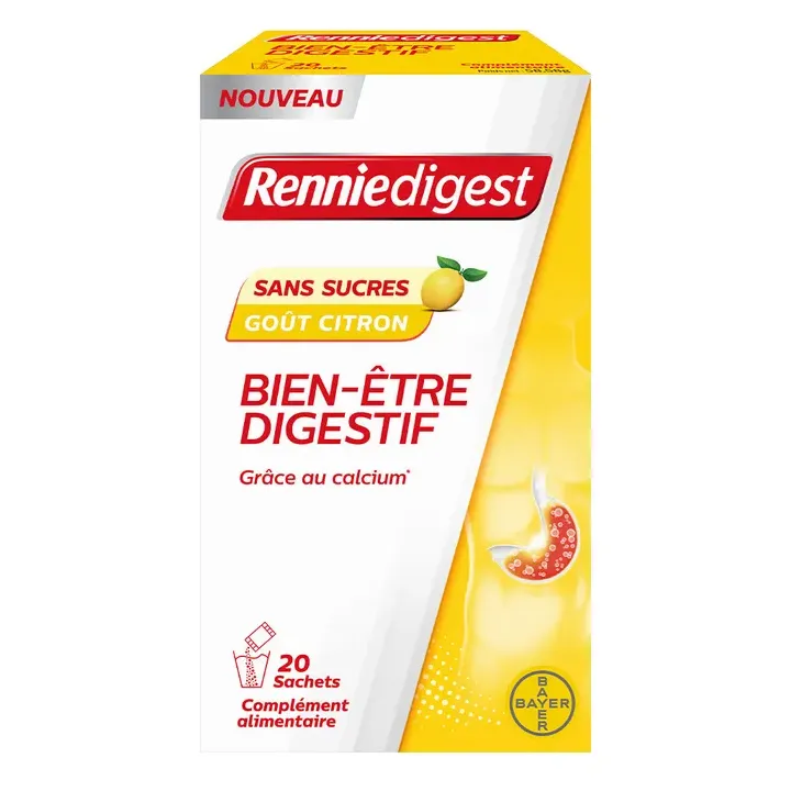 Renniedigest bien-être digestif Rennie - boite de 20 sachets