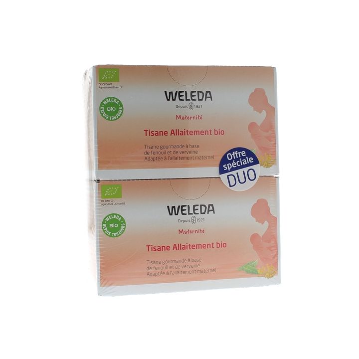 Tisane allaitement bio Weleda - lot de 2 boîtes de 20 sachets